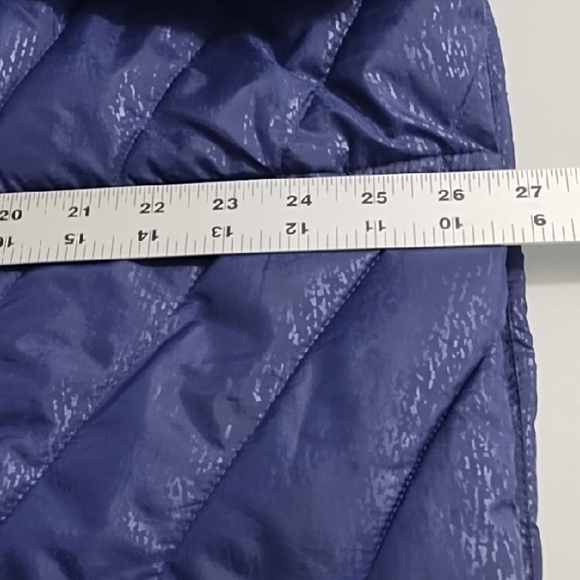 Tek Gear Purple Quilted Puffer Jacket with Chevron Pattern - Picture 9 of 14